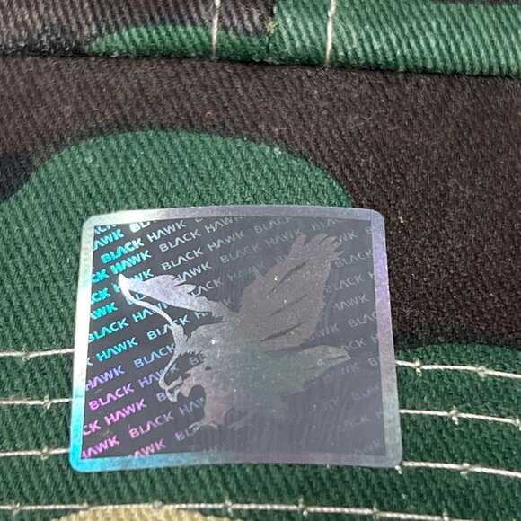 Vietnam Veteran Camo Hat USA Flag Patch Embroidered Adjustable Strap Black Hawk - Picture 4 of 16